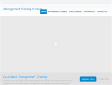 Tablet Screenshot of managementtraining.biz